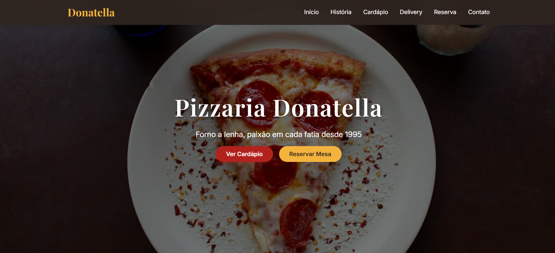 Lading page pizzaria